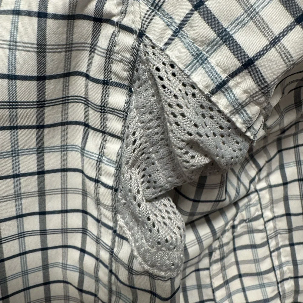 REI Vented Fly Fishing Hiking Long Sleeve Button‎ Down Shirt - Mens medium